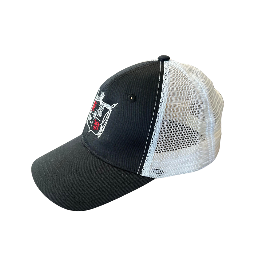 Black and White Krispy Trucker Hat