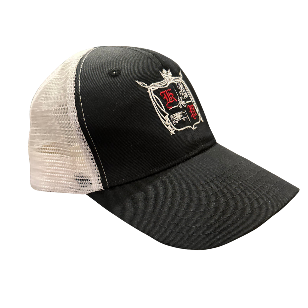 Black and White Krispy Trucker Hat